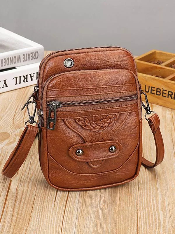 Vellana – Vintage-Leder-Umhängetasche