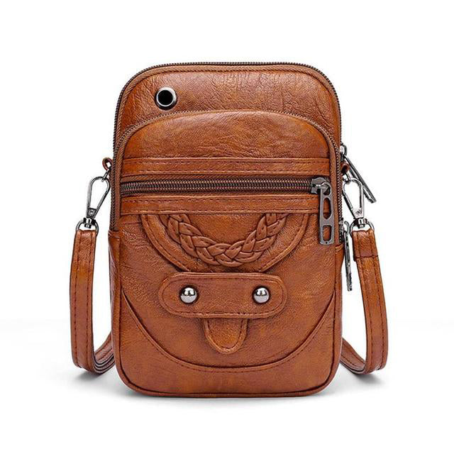 Vellana – Vintage-Leder-Umhängetasche