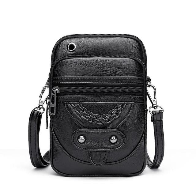 Vellana – Vintage-Leder-Umhängetasche