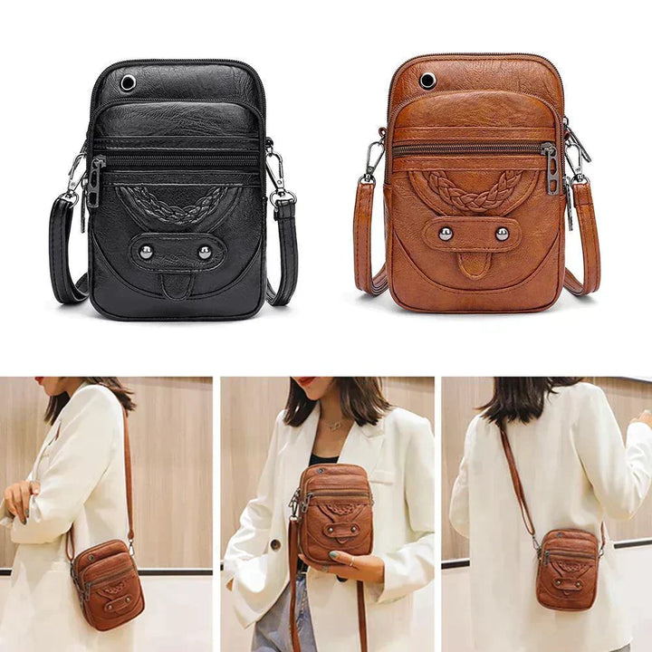 Vellana – Vintage-Leder-Umhängetasche